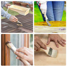 Carica l'immagine nel visualizzatore di Gallery, 20 Pezzi Set Pennelli Piatti 1-5 Pollici Manico Legno