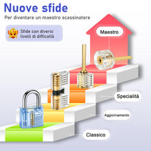 Carica l'immagine nel visualizzatore di Gallery, Diyife Set Grimaldelli, 36 Pcs,con 4 Trasparente Serratura
