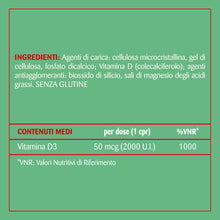 Carica l'immagine nel visualizzatore di Gallery, Matt, Vitamina D 2000 U.I., Integratore Alimentare, 60 Compresse
