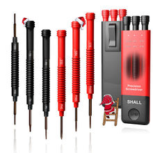 Carica l'immagine nel visualizzatore di Gallery, SHALL Set di 6 cacciaviti di precisione con custodia, 12 misure magnetiche, kit di strumenti di riparazione fai da te pe