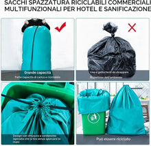 Carica l'immagine nel visualizzatore di Gallery, AiQInu Grandi Sacchi da Biancheria Coulisse Sacco della Biancheria Pieghevole Borsa della Lavanderia, 70 x 115 cm,2 pz