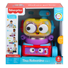 Carica l&#39;immagine nel visualizzatore di Gallery, Fisher-Price - Tino Robottino 4-in-1, Bambini Giocatolo Educativo con Tecnologia Smart Stages con Oltre 120 Suoni, Edizione Italiana, Giocattolo per Bambini 6+ Mesi HDJ16