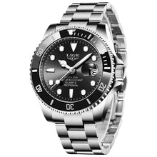 Carica l'immagine nel visualizzatore di Gallery, Orologio Uomo, Quarzo Analogico Orologi Uomo, Acciaio Inossidabile Impermeabile 30M, Funzione Calendario, Lancette Luminescenti, Abbinamento Elegante e Casual, Nero