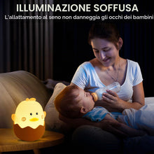 Carica l'immagine nel visualizzatore di Gallery, Luce Notturna per Bambini in Silicone, Luce Notturna Ricaricabile Tramite USB, Luce Notturna per Bambini con Funzione To