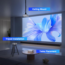 Carica l'immagine nel visualizzatore di Gallery, Mini Proiettore Portatile, XuanPad 18000L Proiettore WiFi Bluetooth, 2024 Aggiornato Videoproiettore HD 1080P Supporto, Zoom 100%-50%, Proiettore Home Theater per TV Stick/HDMI/USB/AV/Laptop/Telefono