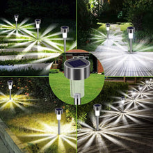 Carica l'immagine nel visualizzatore di Gallery, Lampada solare da esterno, giardino, 12 pezzi, lampada da giardino LED a terra, impermeabile, IP65, decorazione per illu