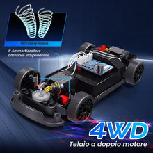 Carica l'immagine nel visualizzatore di Gallery, Macchina Telecomandata RC Drift Car, 1:24 20KM/H 4WD Macchine Telecomandate per Bambini Adulti, Radiocomandata Auto con 