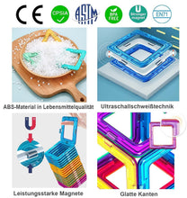 Carica l'immagine nel visualizzatore di Gallery, Condis Costruzioni Magnetiche Bambini 120 Pezzi, 3 - 8 anni Giocattoli con Calamite Educativi Regalo Montessori