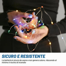 Carica l'immagine nel visualizzatore di Gallery, LED Stringa di luci a Batteria: 12 Pezzi 3M 30 LED Mini Stringa di luci a Batteria, filamento di Rame Stringa di luci Mi