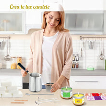 Carica l'immagine nel visualizzatore di Gallery, Kit per Fabbricazione Candele,Kit Candele fai da te,Aromaterapia Per La Creazione di Candele,Cera di soia,Creazione di C
