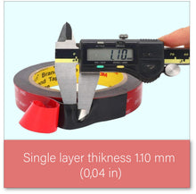 Carica l'immagine nel visualizzatore di Gallery, Dpm Tapes - 3M VHB 5952 Nastro Biadesivo Nero in Schiuma Acrilica, 1,1 mm, per Metallo, Vernici e Plastiche Rigide, 12 m