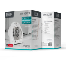 Carica l'immagine nel visualizzatore di Gallery, Teesa TSA8025 - Termoventilatore con 3 modalità di funzionamento, 2 impostazioni di calore (1000 W, 2000 W), termostato 