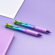 Carica l'immagine nel visualizzatore di Gallery, OSAMA 4 Multi Rainbow Pastel - Penna Multicolore a Sfera 1.0 mm, Penne Colorate 4 Colori Personalizzate Arcobaleno Inchiostro Nero Blu Rosso e Verde, Cancelleria Scuola Ufficio Università e Cartoleria