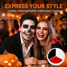 Carica l'immagine nel visualizzatore di Gallery, Trucchi Clown Halloween MakeUp,3 colori Impermeabile Trucco Bianco per Viso,Body painting colori,Lavabile Body Painting 