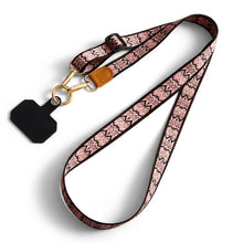 Carica l'immagine nel visualizzatore di Gallery, Cordino per Cellulare Universale con Patch, Laccio per Cellulare Regolabile da Collo e Tracolla, Cordoncino Telefono con