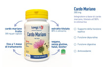 Carica l'immagine nel visualizzatore di Gallery, LongLife® Cardo Mariano 300 mg | Estratto vegetale titolato all'80% in silimarina | Funzione depurativa | Fino a 1 mese 