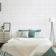 Carica l'immagine nel visualizzatore di Gallery, Carta da parati 3D in Mattoni,10 pezzi DIY Autoadesiva,Pannello Parete Decorativo Impermeabile, Wall Sticker Wallpaper p