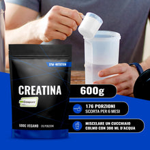 Carica l'immagine nel visualizzatore di Gallery, Creatina Creapure® in Polvere – 600 g (176 porzioni) – Creatina Monoidrata