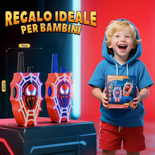 Carica l'immagine nel visualizzatore di Gallery, Mirthigig Walkie Talkie Bambini, Ragnatela con Luci e Occhi Lampeggianti, Giocattolo Gioco Bambino 3 4 5 6 7 8 10 11 Anni, Giocattoli Giochi Bambini 3-12 Anni, Natale Regalo Bimbo 3-12 Anni Maschio