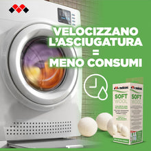 Carica l'immagine nel visualizzatore di Gallery, Meliconi Soft Wool-Palline 100% lana per l’asciugatrice, 3 pezzi