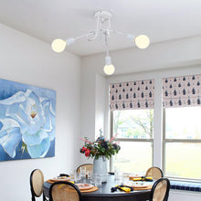Carica l'immagine nel visualizzatore di Gallery, Riserva Lampadario Retrò Industriale E27, 3 Luci, Bianca