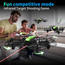 Carica l'immagine nel visualizzatore di Gallery, LE-IDEA Rimovibile Drone con Modalità Competizione a Infrarossi per Principianti, Mini Drone con 3D-Flip Decollo/Atterraggio con un 1 Pulsante 3 Modalità di Velocità, Velivolo Didattico con 2 Batterie