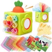 Carica l'immagine nel visualizzatore di Gallery, hahaland Giochi Neonato 6 Mesi, Scatola Fazzoletti Silicone Montessori