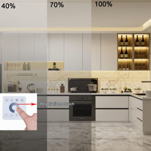Carica l'immagine nel visualizzatore di Gallery, TOPAI Controller LED Dimmer Touch Panel telecomando RF DC 5-24V 15A*2 (Potenza massima 12V 360W/24V 720W) Telecomando wi