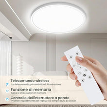 Carica l'immagine nel visualizzatore di Gallery, Plafoniera LED Soffitto, 3000K-6000K Dimmerabile con Telecomando, 24W 2800LM Plafoniere LED, IP54 Plafoniera Bagno Soffi