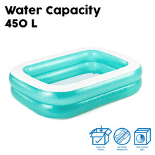 Carica l&#39;immagine nel visualizzatore di Gallery, Bestway 54005 Piscina per famiglie gonfiabile trasparente, 200 x 146 x 48 cm - verde