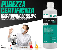 Carica l'immagine nel visualizzatore di Gallery, EQM- ECO-301 - Isopropanolo 99,9% - Alcool Isopropilico IPA 500ML - Pulizia