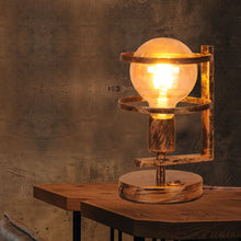 Carica l'immagine nel visualizzatore di Gallery, Lampada da tavolo decorativa, lampada d'atmosfera retrò, lampada da tavolo in metallo E27 camera da letto paralume con i