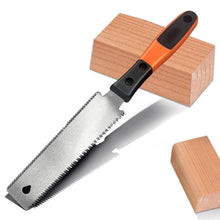 Carica l'immagine nel visualizzatore di Gallery, Sega giapponese per Legno, Seghetto Manuale Piccola con Lama a dOppio Taglio, Impugnatura Antiscivolo in Acciaio al Carb