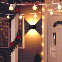 Carica l'immagine nel visualizzatore di Gallery, YrgePowk 2 Pezzi Lampade da Esterno Parete con 9W 3000K Bianco Caldo G9 Sorgente Luminosa Sostituibile，Moderna Applique da Esterno IP65 Impermeabile Angolo del Fascio Regolabile（Nero）