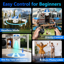 Carica l'immagine nel visualizzatore di Gallery, Mini Drone con Telecamera 1080P, IDEA12 Drone con Posizionamento Flusso Ottico, Evitamento Ostacoli 270°, Modalità Senza Testa, Quadcopter Droni con Trasmissione WiFi per Adulti
