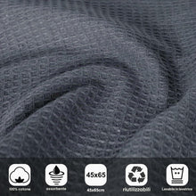 Carica l'immagine nel visualizzatore di Gallery, Strofinacci Cucina Cotone, Canovacci Cucina Cotone45 x 65 cm, 4 Pezzi in Aspetto Cialda, Asciugamani Cucina Super Assorb