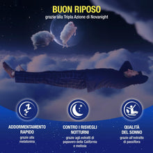 Carica l'immagine nel visualizzatore di Gallery, Novanight Tripla Azione Melatonina per Dormire, 70 Compresse