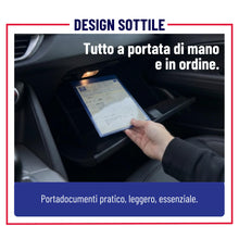 Carica l'immagine nel visualizzatore di Gallery, Portadocumenti Auto - 1x Porta Documenti per Auto e Moto, Blu - Custodia Libretto Circolazione e Assicurazione - PVC Tra