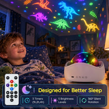 Carica l'immagine nel visualizzatore di Gallery, Fokky Proiettore di luce notturna, luci sensoriali con 93 modalità per