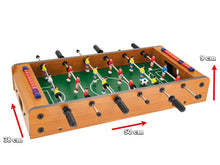 Carica l&#39;immagine nel visualizzatore di Gallery, Teorema - Calcio Balilla per Bambini e Adulti, Biliardino da Tavolo in Legno, Mini Calcetto con 2 Palline, Misure 50x38x9 cm