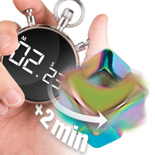 Carica l'immagine nel visualizzatore di Gallery, Bopster Fidget Cube Spinner | Spinner da mano in metallo anodizzato | Giocattolo sensoriale e antistress per bambini e a