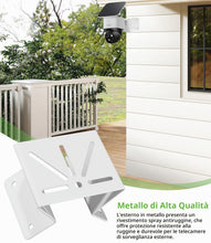Carica l'immagine nel visualizzatore di Gallery, Supporto metallo per angolare Compatibile con Eufy Security SoloCam S340, Supporto Angolo Antiruggine per Telecamera di 