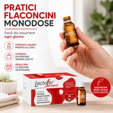 Carica l'immagine nel visualizzatore di Gallery, Lactofer Fermenti – Fermenti Lattici Probiotici in Flaconcini – Integratore Alimentare utile per l’Equilibrio della Flor