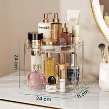 Carica l'immagine nel visualizzatore di Gallery, Avilia Set 2 Organizer Rotanti, 2 Livelli in Plastica Trasparente