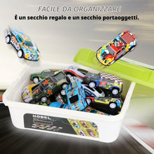 Carica l'immagine nel visualizzatore di Gallery, MXTIMWAN Macchinine per Bambini Set, Cricchetto Cars,21 Pezzi Micro Machines Cars,Bambini Giocattolo Car,Metallo Giocatt