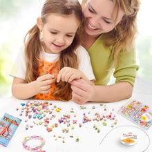 Carica l'immagine nel visualizzatore di Gallery, Elekin Bambini Perline, 800+ Set di Perline Fai Da Te per Bambini, Braccialetti Fai Da Te, Collane, Perline per Bracciale, Kit per la Creazione di Gioielli Colorati