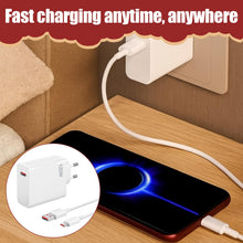 Carica l'immagine nel visualizzatore di Gallery, Caricabatterie rapido da 120 W per Xiaomi, con cavo USB C da 1.5 m, per adattatore da 120 W per Xiaomi Redmi Note 14 Pro