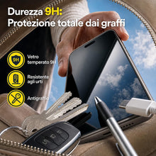 Carica l'immagine nel visualizzatore di Gallery, Deppa Pellicola Protettiva per iPhone 17e/16e/14/13/13 Pro (6,1") Vetro Temperato Ultra Resistente 9H, Copertura Totale,