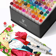 Carica l'immagine nel visualizzatore di Gallery, 100 Colori Marker Pennarelli, Marker Pen Pennarello Doppia Punta Pennarelli, Pennarelli per Adulti, Calligrafia, Disegni e Illustrazioni