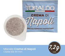 Carica l&#39;immagine nel visualizzatore di Gallery, Cialde Caffè Toraldo miscela Crema di Napoli ESE 44 mm (50 Unità)